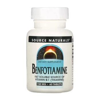Бенфотиамин Source Naturals Benfotiamine 150 mg 60 tabs (1086-2023-10-5293)