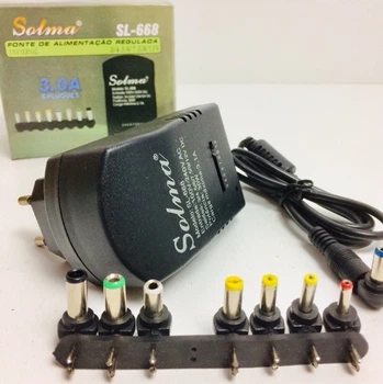 Универсальное зарядное устройство Solma SL-668 30W 3A адаптер 7в1 для ноутбука 1322