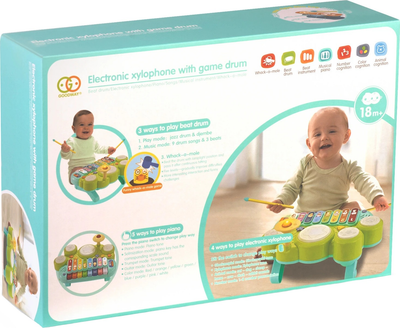 Zabawka edukacyjna cymbałki Ricokids Ksylofon i perkusja RK-751 (5903890616465)