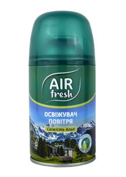 Освежитель воздуха аэрозоль Air Fresh Альпийская свежесть 250 мл, запаска баллон, автомат.универс.