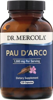 Кора мурашиного дерева Dr. Mercola Pau D'Arco 1000 мг 120 капсул в упаковці (ARE-575517)