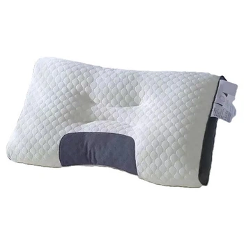 Ортопедическая подушка для сна RIAS 01 62х34.5х6.5см White-Grey (3_07097)