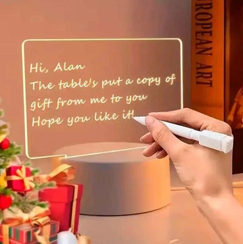 Ночник-планер для заметок LED Note AA10-10 с маркером 14.9×10 см USB (3_06797)