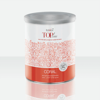 Горячий воск в гранулах Italwax TOPline Коралл в банке 800 гр