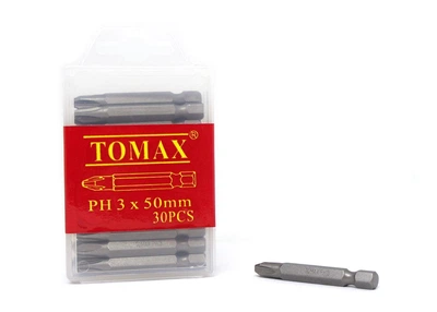 Бита РН3 х 50 мм магнитная TOMAX 30 шт