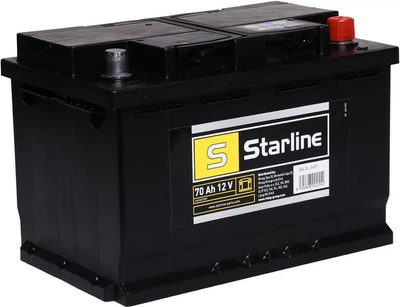 Акумулятор Starline 12В 70Аг 640A (EN) BA SL 66P R+