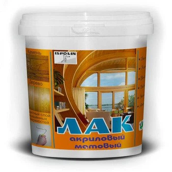 Лак акриловый универсальный матовый "Ispolin" 1,0 л