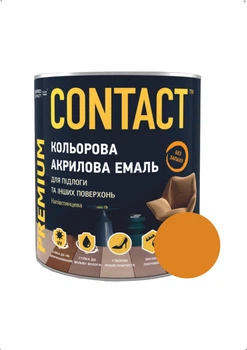 Эмаль акриловая для пола и других поверхностей CONTACT желто-коричневая 0,75л