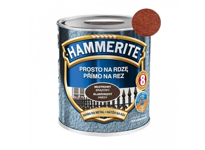 Эмаль молотковая Hammerite темно-коричневая 2.5 л 3 в 1 для металла