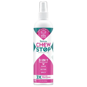 Суміш для цуценят TropiClean Chew Stop спрей від погризів 3 в 1 - 236 мл