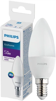 Светодиодная лампа Philips Ecohome LED Candle 5W 500lm E14840B35 (929002968837)