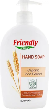 Органічне рідке мило для рук Friendly Organic з екстрактом рису 500 мл
