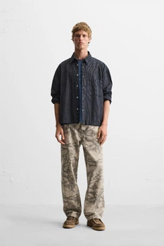 Штани Zara Worker Pants бежевий 5862/460/707 34