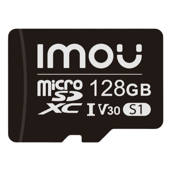 Карта пам'яті MicroSD Imou ST2-128-S1, швидкість читання та запису 85/40 Мб/с, 128 Гб, Чорний
