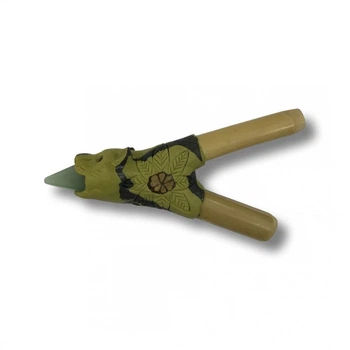 Трубка для Rapé Kuripe "Onca Pedra Pendulo" Ягуар (KUTP2300/4)