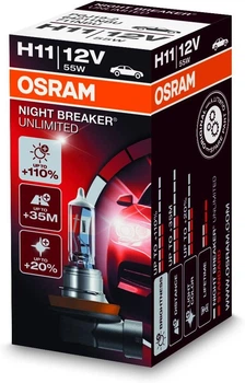 Галогеновая лампа OSRAM H11 64211NBU NightBreakerUnlimited +110