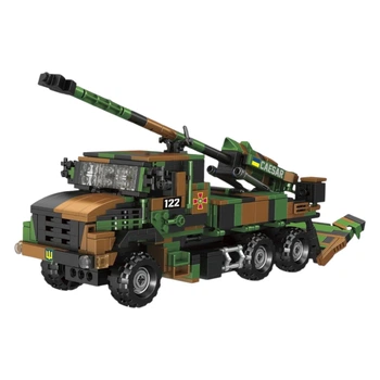 Конструктор “Военная техника” 34360 Teko, 734 детали, САУ CAESAR