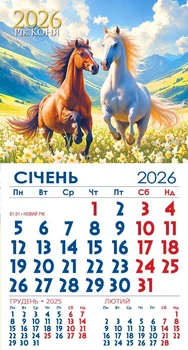 Календар 2026 магніт. Нескорені