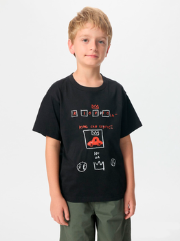 Подростковая футболка для мальчика Uniqlo 228006045 164 см Черная (1159840959)