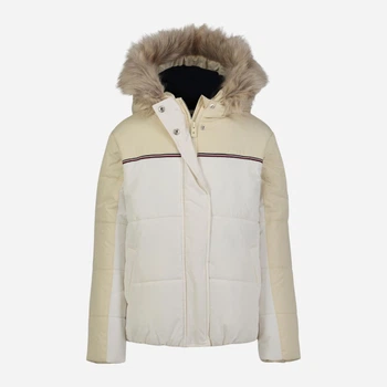 Детская зимняя куртка для девочки Tommy Hilfiger 182596705 104 см Белый/Бежевый (1159837365)