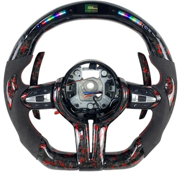 Профессиональный руль BMW M Кованый карбон + LED экран F-Series F15 F16 F20 F21 F25 F26 F30 F31 F32 F34 F35 F3