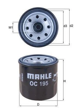 Фільтр масляний Knecht OC195