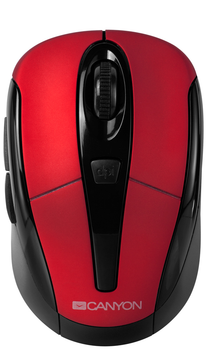 Миша Canyon MSO-W6 Wireless Black/Red (CNR-MSOW06R)