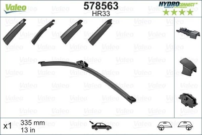 Щітка склоочисника задня безкаркасна (двірник) VALEO Hydroconnect Rear, 578563, 335 мм