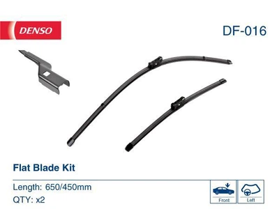 Комплект щіток склоочисника безкаркасних (двірники) Denso Flat, DF-016, 650 мм х 450 мм