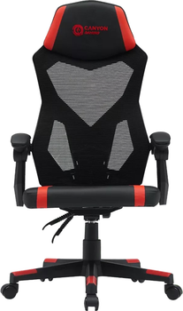 Fotel gamingowy Canyon Flow MCH01 Mesh Black-Red (CNE-MCH01R)