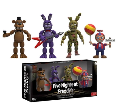 Колекція фігурок аніматроніків FNAF: Фредді, Бонні, Спрінгтрап, Балун Бій у подарунковій упаковці