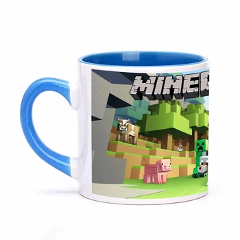Чашка детская с печатью "MINECRAFT" №2 (цвет голубой) (30197)