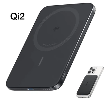Магнітний повербанк Anker Nano Qi2 15W Ultra-Slim 5000mAh MagSafe Battery Ultra-Fast для iPhone 17-12 Series / iPhone Air - Black