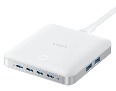 Зарядное устройство Anker Nano 130W USB C, 6-портовая зарядная станция, 4 USB-C и 2 порта USB-A - White