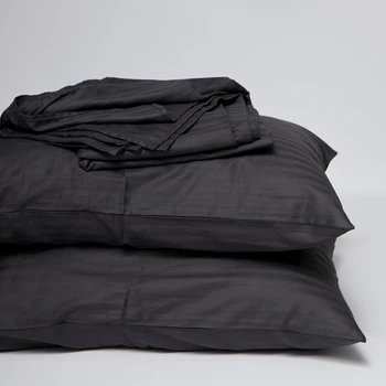 Постільний набір Moon&Star (простирадло 220х240 + 2 наволочки 40х60) Satin Stripe Dark Serenity (MS-880000681)