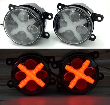 Противотуманные фары ПТФ туманки LED Leader на Nissan Note DRL-red 30W 06-13 Ниссан Ноут SV063839
