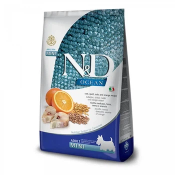 Корм сухой для собак Farmina N&D Low Grain Ocean Adult Mini с треской и апельсином 7 кг (8010276036605)