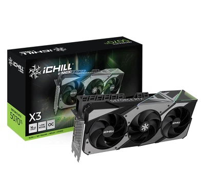 Відеокарта INNO3D GeForce RTX 5070 Ti iChill X3 16GB GDDR7 DLSS4 (C507T3-16D7X-176069R) EU