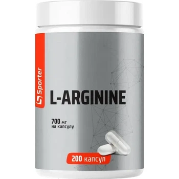 Аргинин L-Arginine 700 мг Sporter, 200 капсул