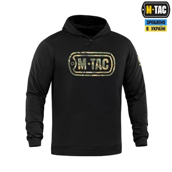Кофта M-Tac Hoodie Logo Black Розмір 3XL