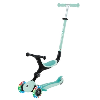 Самокат с сиденьем Globber GO-UP Active Lights Mint от 15 месяцев до 9 лет (744-206)