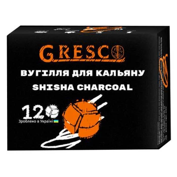 Уголь Gresco ореховый под калауд 12 кубиков