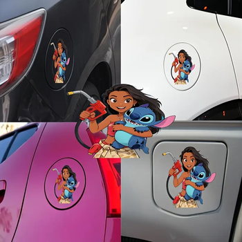 Автомобільна наклейка 3D Ліло та Стіч Lilo and Stitch 10X10см avt_nak_12