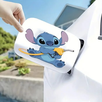 Автомобільна наклейка 3D Ліло та Стіч Lilo and Stitch 10X10см avt_nak_13