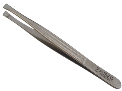 Пинцет для бровей скошенный заточенный Zauber-manicure T-374