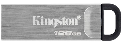 Flash Drives DataTraveler Kyson 128GB USB 3.2 (DTKN/128GB) Silver/Black Kingston 000337643