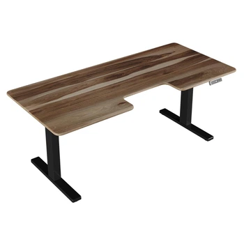 Эргономичный стол TEHNOTABLE BestFit Pro с натуральной ореховой столешницей 1800×820×20 и электрорегулировкой высоты