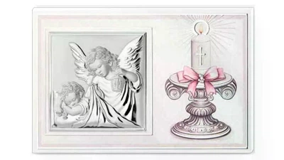 Серебряная икона Ангел-Хранитель Мое крещение (17,5 x 11,5 см) Valentі 82020 4LRA