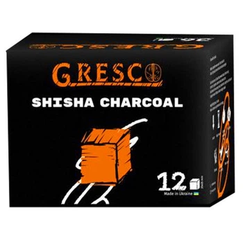 Вугілля Gresco горіхове 12 кубиків
