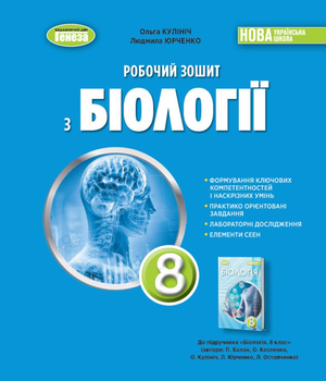 8 клас Робочий зошит Біологія Практичні роботи НУШ Кулініч